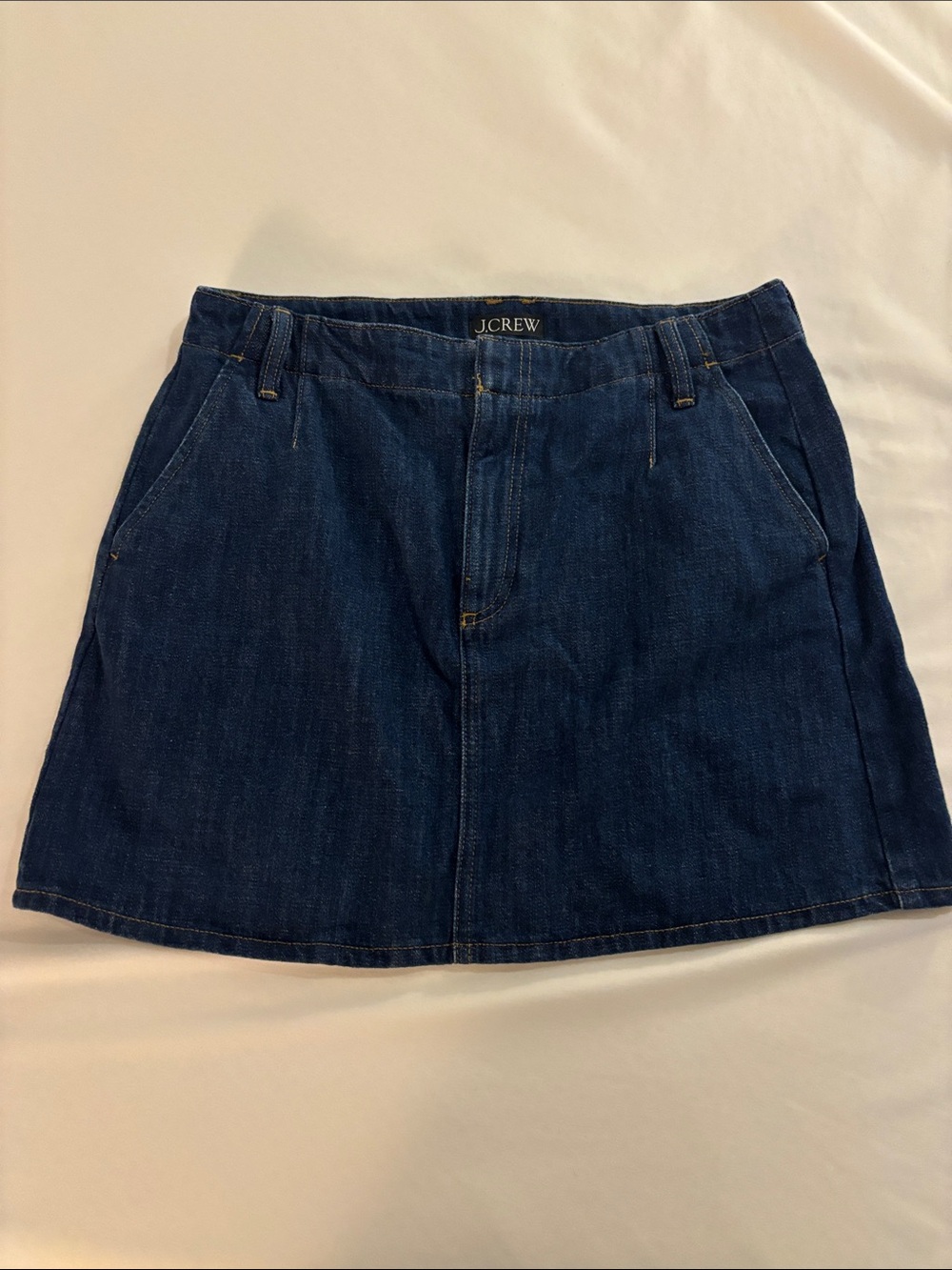 J. Crew Indigo Denim A-Line Skirt